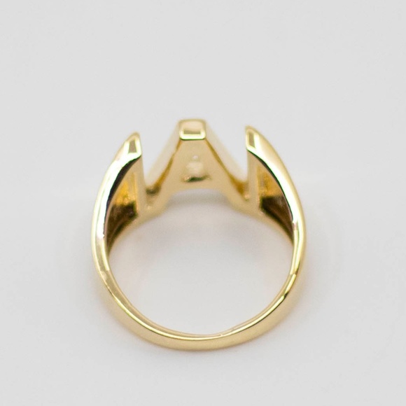 Gold Initial Fashion Jewelry Ring - Picture 4 of 4